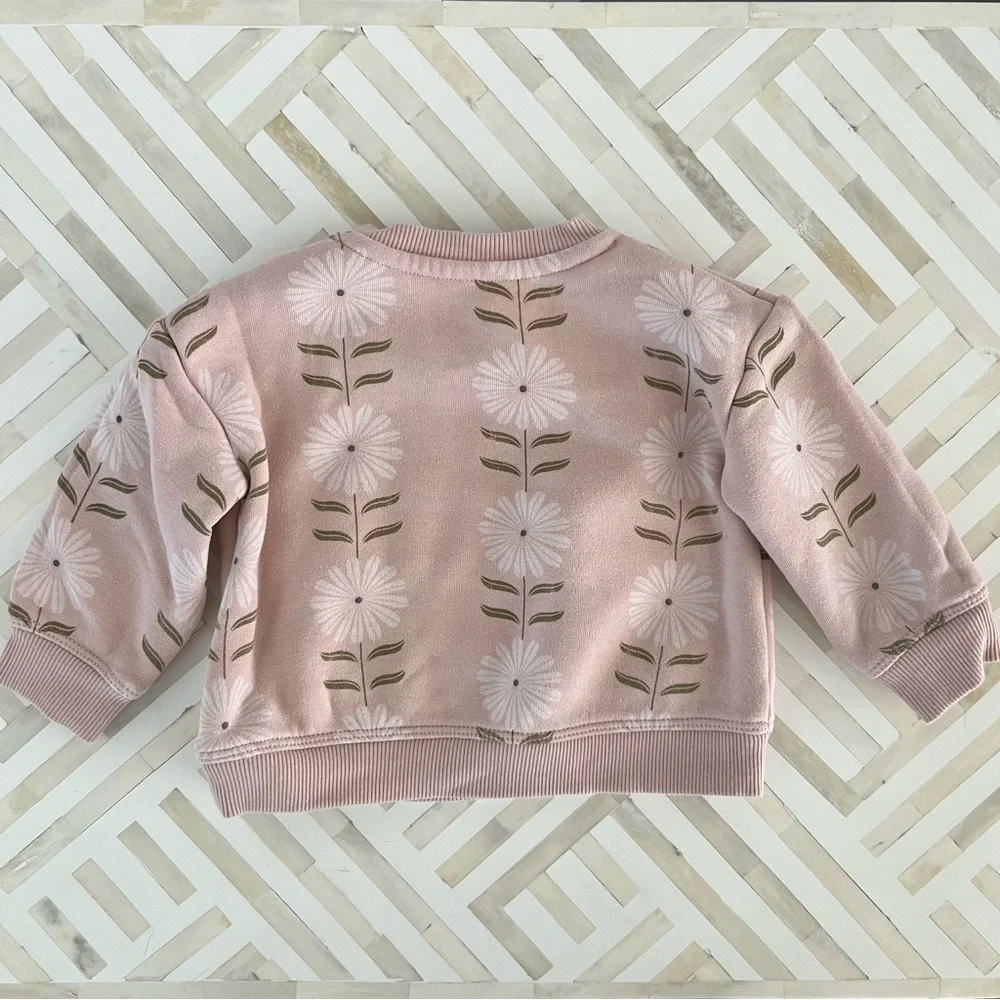 LITTLE CO. Floral Dusty Rose Boho Bundle, 6mo